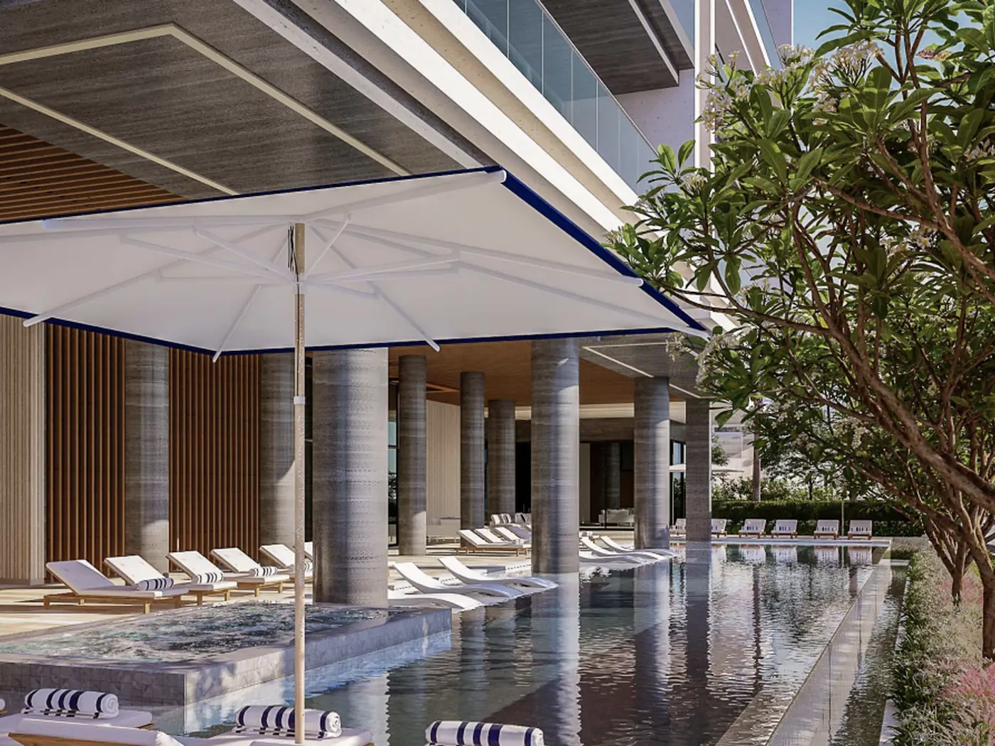 The loft pool, The Peninsula